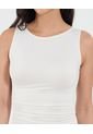 Camiseta Para Mujer Manga Sisa Cuello Redondo Color Crema Marca Ostu #40092513 de Ostu
