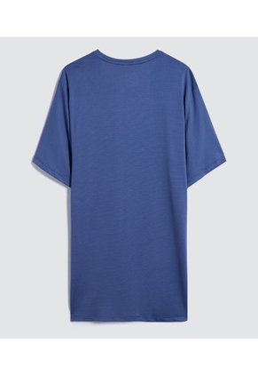 Camiseta Para Hombre Ostu Color Azul Material 95% Poliéster 5% Elastano