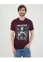 Camiseta Burdeos De Wolverine  Para Hombre #60091752 Ostu de Ostu