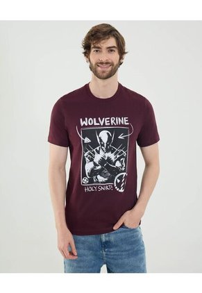 Camiseta Burdeos De Wolverine Para Hombre #60091752 Ostu