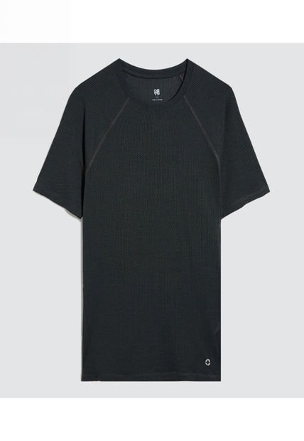 Camiseta Para Hombre Manga Corta Cuello Redondo Color Negro Marca Ostu #60091480