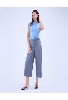 Camiseta Para Mujer Manga Corta Color Azul Claro Marca Ostu #40092295