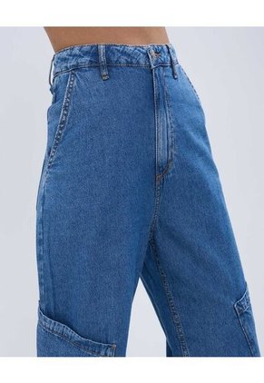 Jean Para Mujer Wide-Leg Color Azul  Marca Ostu #40160460