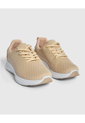 Tenis Para Mujer Sport Color Beige Marca Ostu #40720145 Ostu