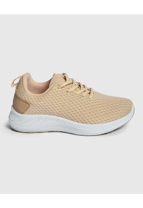 Tenis Para Mujer Sport Color Beige Marca Ostu #40720145