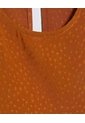 Blusa Para Mujer Manga Sisa Color Café  Marca Ostu #40121018 de Ostu