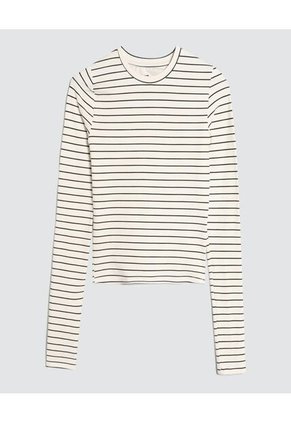 Camiseta Para Mujer Manga Larga Color Negro Marca Ostu #40091943