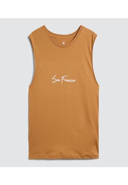 Camiseta Para Hombre Manga Sisa Color Amarillo  Marca Ostu #60091224