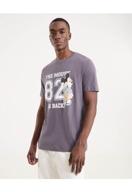 Camiseta Para Hombre Manga Corta Cuello Redondo Color Gris Marca Ostu #60091745