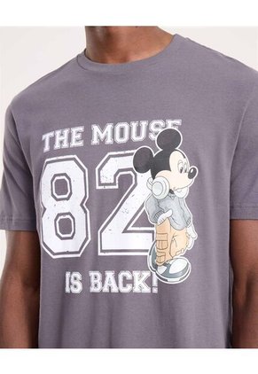 Camiseta Para Hombre Manga Corta Cuello Redondo Color Gris Marca Ostu #60091745