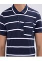 Polo Para Hombre Cuello Tejido Con Bolsillo Color Azul  Marca Ostu #60110680 de Ostu