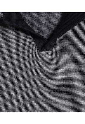 Polo Para Hombre Cuello Tejido Sin Bolsillo Color Azul  Marca Ostu #60110692