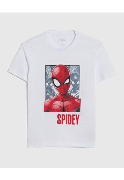 Camiseta Infantil Niño Manga Corta Cuello Redondo Color Blanco Marca Ostu #80090300