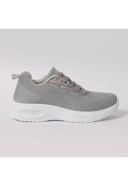Tenis Mujer   Gris Textil 40720119-7