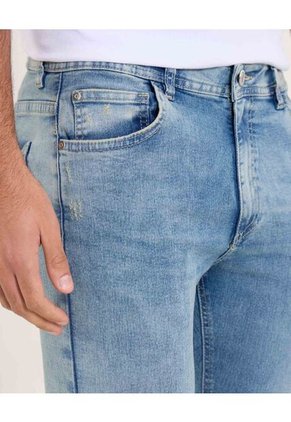 Jean Para Hombre Skinny Color Azul Claro Marca Ostu #60160346