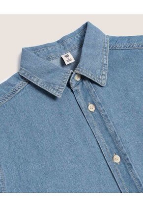 Camisa  Infantil Niño Manga Corta Color Azul Marca Ostu #80010062