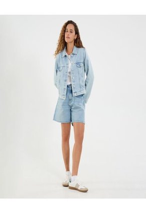 Chaqueta Para Mujer Trucker Color Azul Marca Ostu #40080244