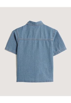 Camisa  Infantil Niño Manga Corta Color Azul Marca Ostu #80010062