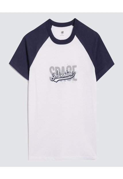 Camiseta Para Niño Manga Corta Color Blanco Marca Ostu #80090229