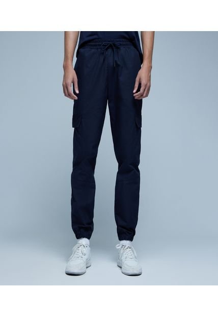 Pantalon Para Hombre Jogger Color Azul  Marca Ostu #60070354