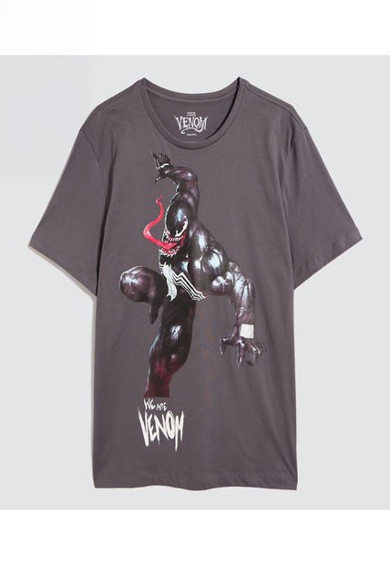 Camiseta Para Hombre Manga Corta Color Gris  Marca Ostu #60091595