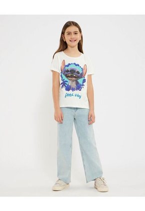 Camiseta Para Niña Stitch Vibes  De Infantil Niña #90090317