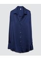 Camisa Para Mujer Manga Larga Color Azul  Marca Ostu #40010197 de Ostu