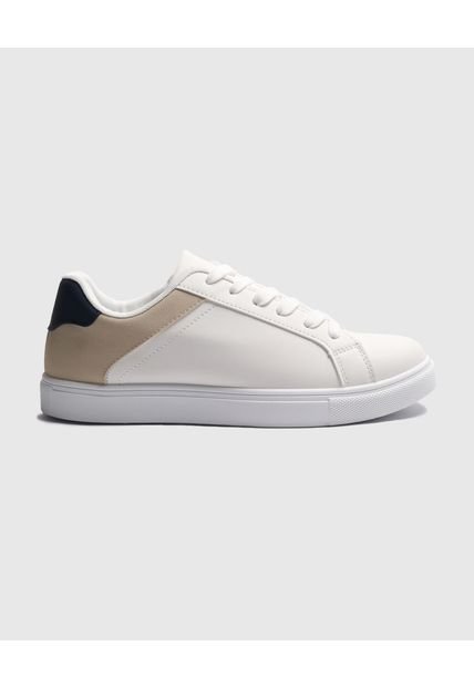 Tenis Para Hombre Casual Color Blanco Marca Ostu #60720121