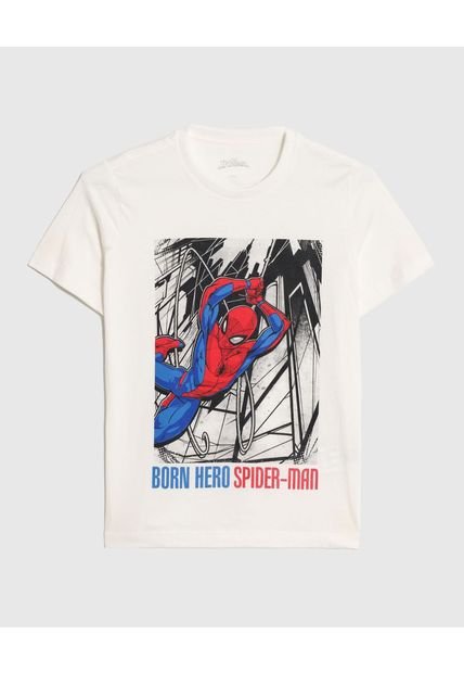 Camiseta Infantil Niño Manga Corta Cuello Redondo Color Blanco Marca Ostu #80090303