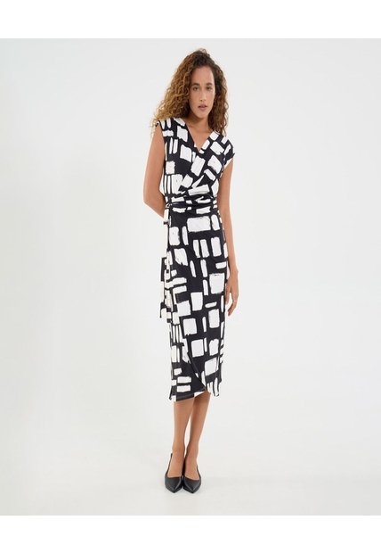 Vestido Para Mujer M/Sisa Medio Color Negro Marca Ostu #40170311