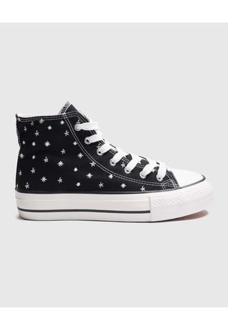 Tenis Para Mujer Canvas Color Negro Marca Ostu #40720182 Ostu