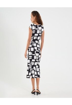 Vestido Para Mujer M/Sisa Medio Color Negro Marca Ostu #40170311