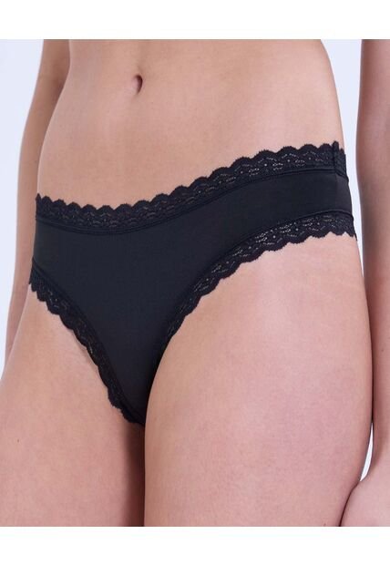 Panty Para Mujer Brasilera Color Negro Marca Ostu #40800044