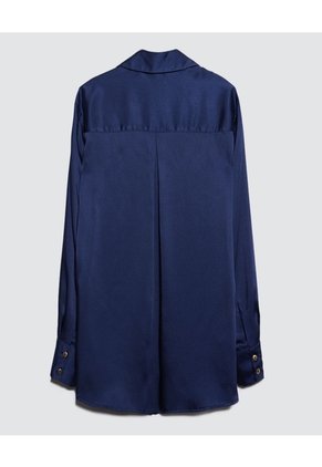 Camisa Para Mujer Manga Larga Color Azul  Marca Ostu #40010197