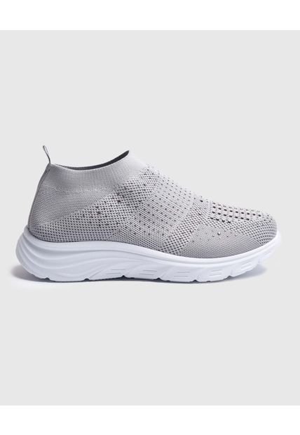 Tenis Para Mujer Sport Color Gris Marca Ostu #40720181