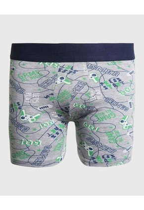 Pantaloncillo Infantil Niño Boxer Filete Medio Color Azul Marca Ostu #80000091