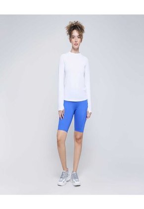 Camiseta Para Mujer Manga Larga Cuello Redondo Color Blanco Marca Ostu #40092083