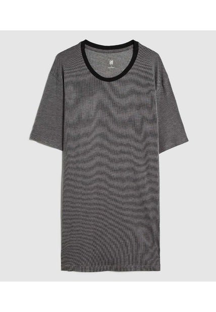 Camiseta Para Hombre Manga Corta Color Negro Marca Ostu #60091540