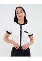Camiseta Para Mujer Manga Corta Moda Color Crema Marca Ostu #40092596 de Ostu
