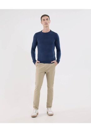 Saco Para Hombre Cuello Redondo Color Azul  Marca Ostu #60330041