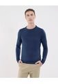 Saco Para Hombre Cuello Redondo Color Azul  Marca Ostu #60330041 de Ostu