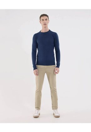 Saco Para Hombre Cuello Redondo Color Azul  Marca Ostu #60330041