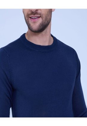 Saco Para Hombre Cuello Redondo Color Azul  Marca Ostu #60330041