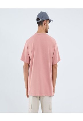 Camiseta Para Hombre Manga Corta Cuello Redondo Color Rosa Marca Ostu #60091643