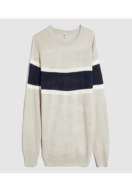 Saco Para Hombre Cuello Redondo Color Gris  Marca Ostu #60330042