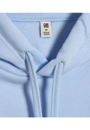 Buzo Para Mujer Hoodie Color Celeste Marca Ostu #40060350