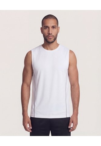 Camiseta  Para Hombre Manga Sisa Cuello Redondo Color Blanco Marca Ostu #60091929 Ostu