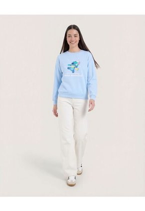 Buzo  Para Mujer Cuello Redondo Color Azul Marca Ostu #40060540