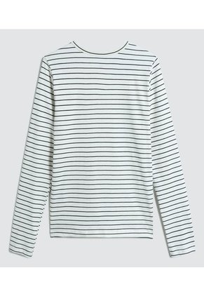 Camiseta Para Mujer Manga Larga Color Negro Marca Ostu #40092021