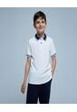 Polo Para Niño Manga Corta Color Blanco Marca Ostu #80110080 de Ostu